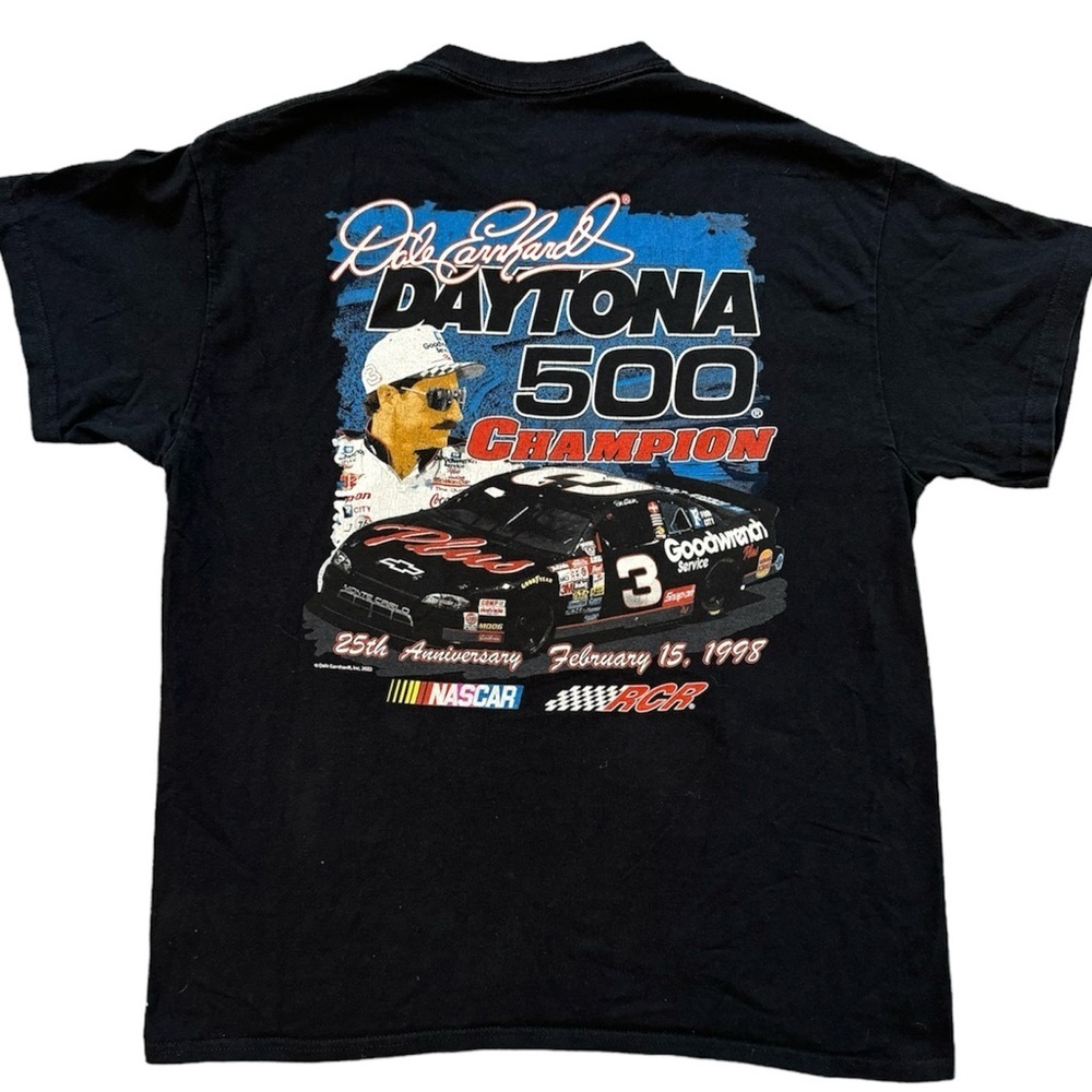 NASCAR Dale Earnhardt Sr #3 Daytona 500 Champion Black T Shirt in Large